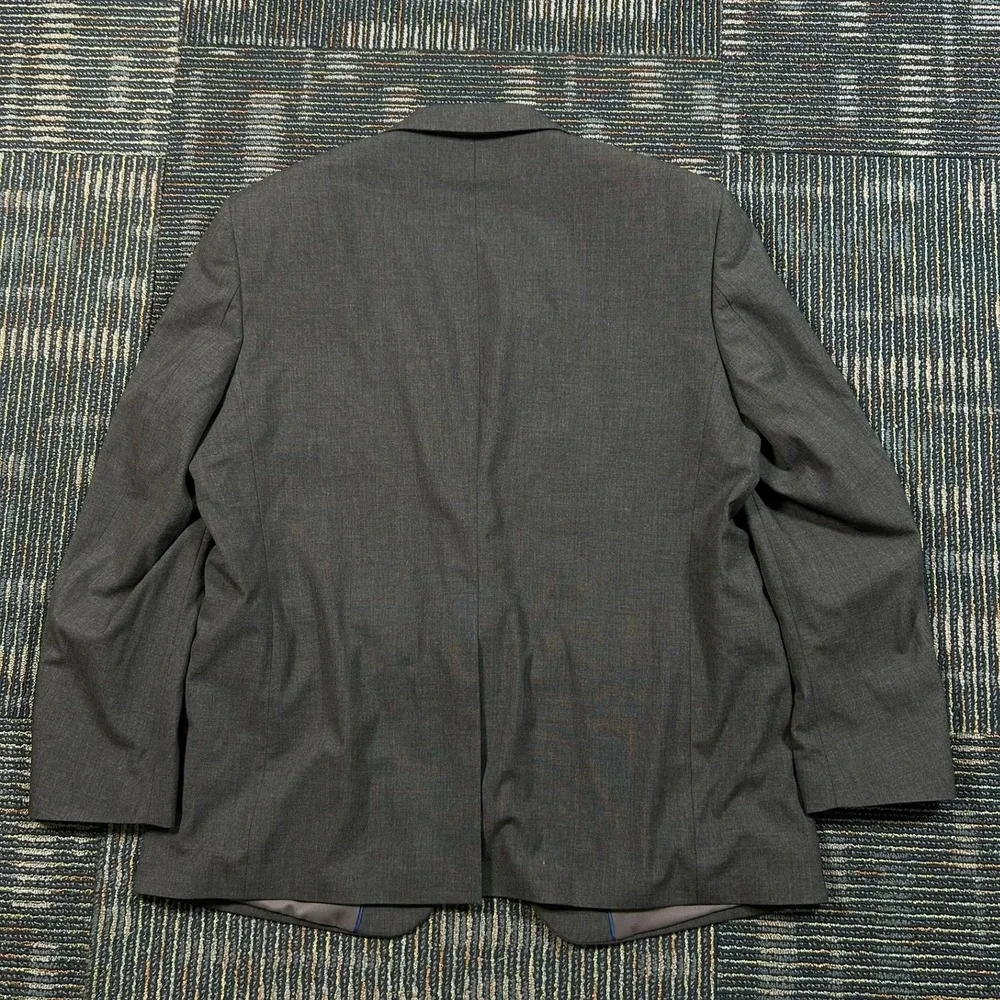 Saddlebred Blazer 48R Grey Motion Stretch Two Button Sport Coat Mens